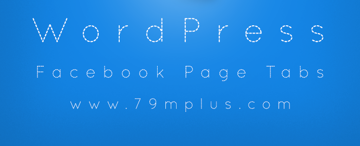 WordPress Facebook Page Tabs