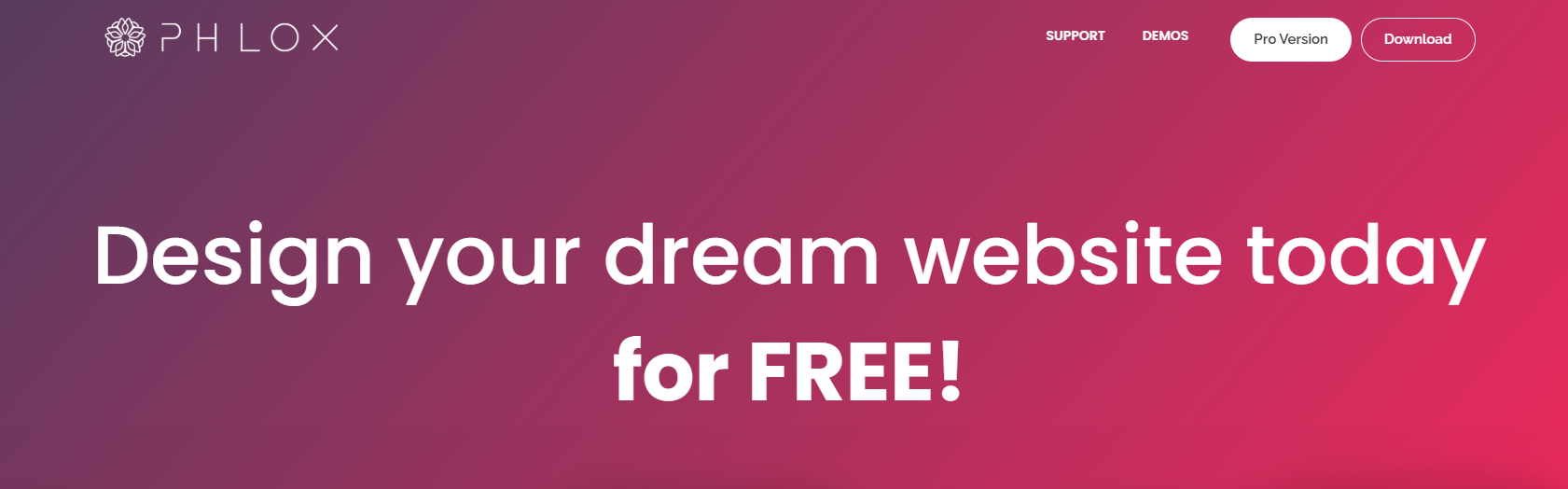 Phlox is a modern, lightweight and customizable theme