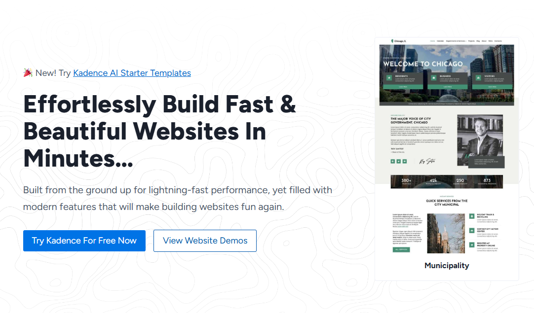 Kadence Theme is a lightweight yet full featured WordPress theme