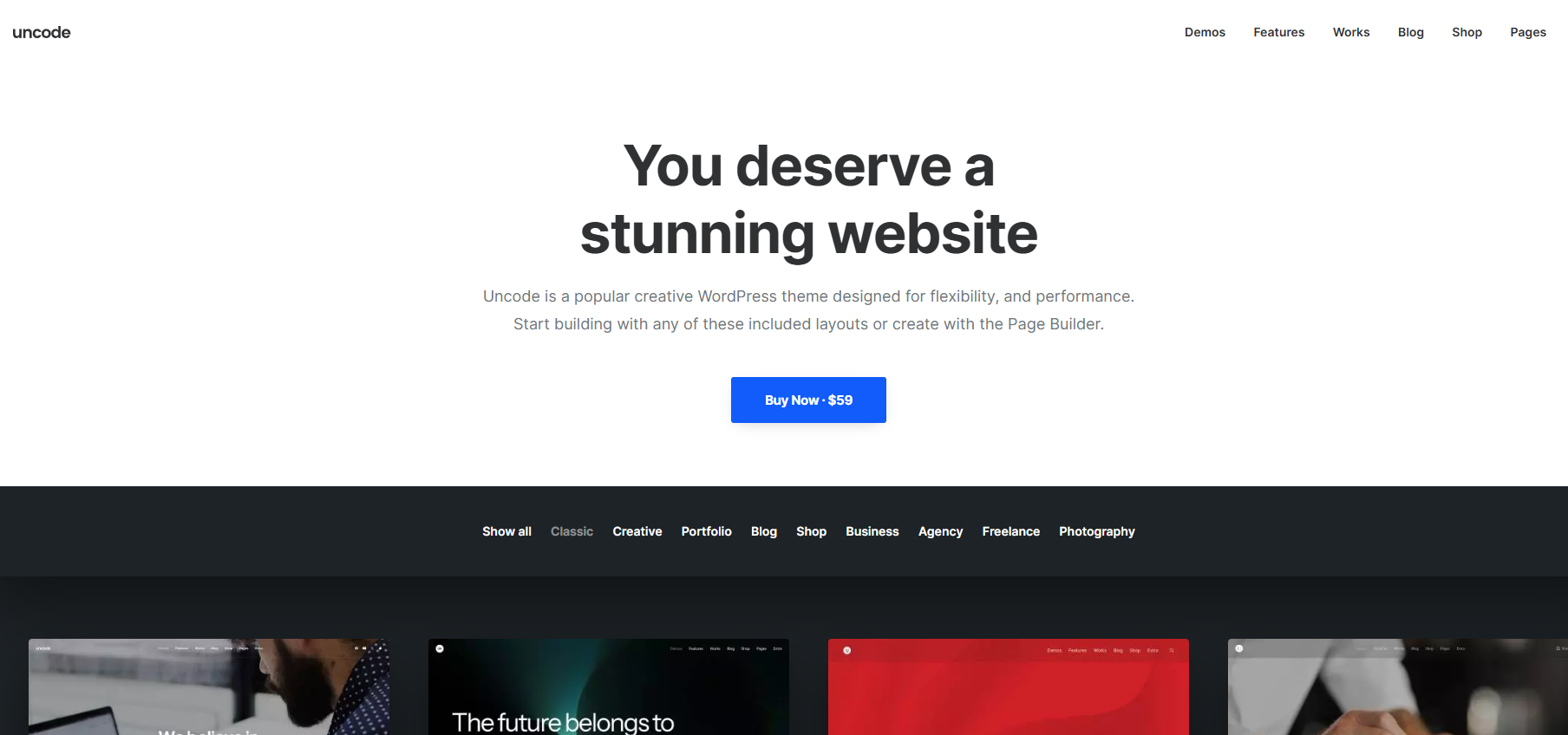 Uncode is a pixel-perfect, creative WordPress theme