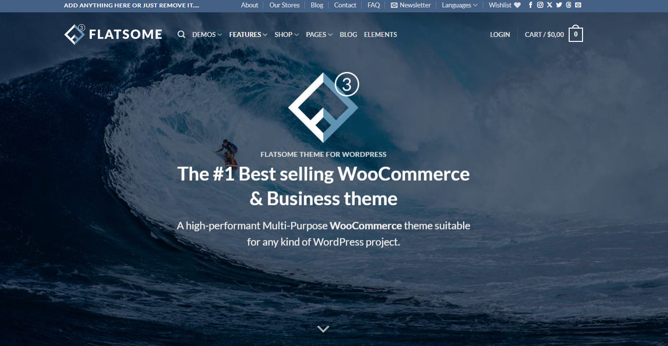 Flatsome is a multi-purpose, responsive WooCommerce theme