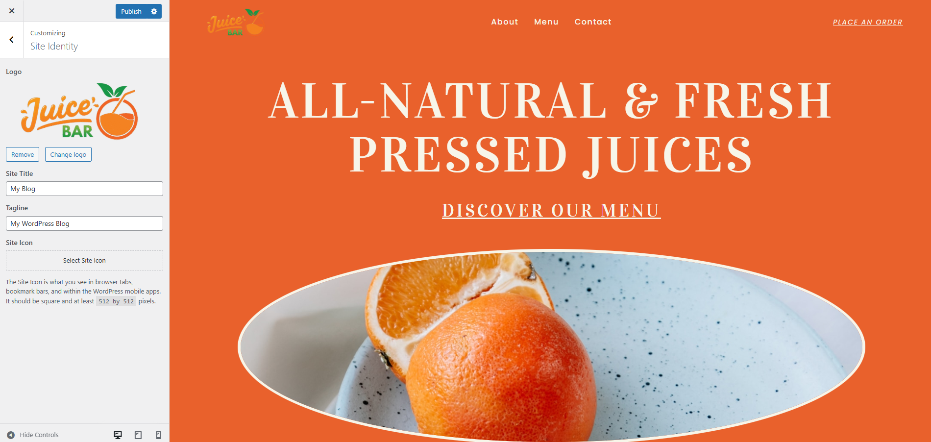 customizaing a theme in wordpress customizer for tutorial of How to Make a WordPress Website