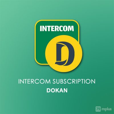 Intercom Subscription Dokan Addon