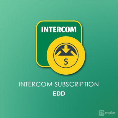 Intercom Subscription EDD Addon