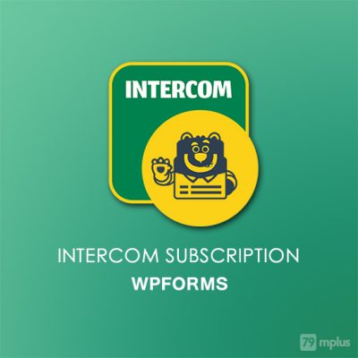 Intercom Subscription WpForms Addon