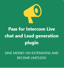 All Access Pass for Intercom Live chat and Lead generation