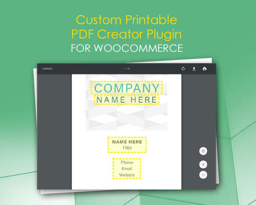 Custom Printable PDF Creator Plugin for WooCommerce