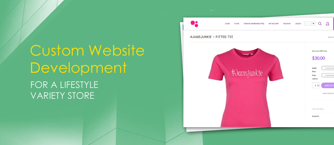 Custom Website Development for a Lifestyle Variety Store - 79mplus