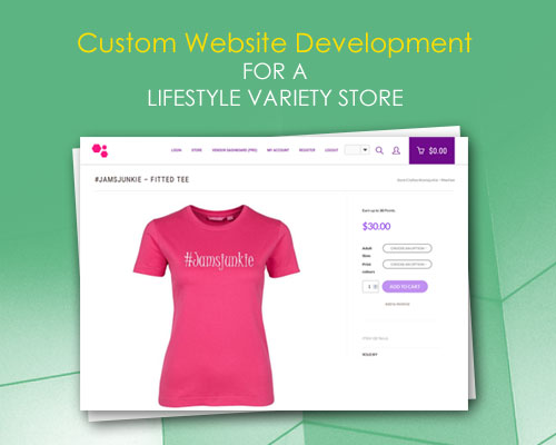 Custom Website Development for a Lifestyle Variety Store