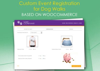 Custom Event Registration for Dog Walks based on WooCommerce