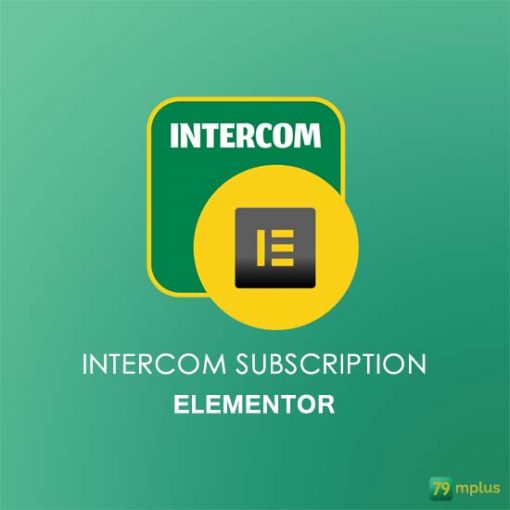 Intercom Subscription - Elementor