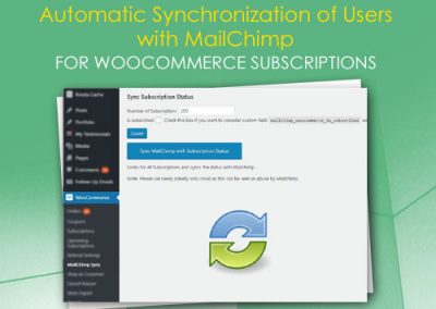 Automatic Synchronization of Users with MailChimp for WooCommerce Subscriptions