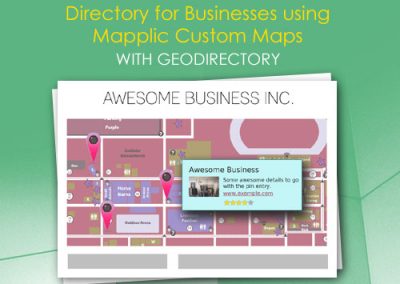 Directory for Businesses using Mapplic Custom Maps with GeoDirectory