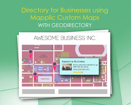 Directory for Businesses using Mapplic Custom Maps with GeoDirectory