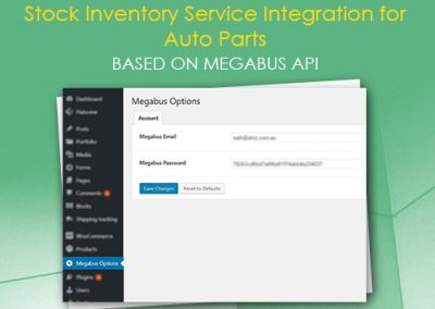 Stock Inventory Service Integration for Auto Parts based on Megabus API