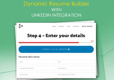 Dynamic Resume Builder with LinkedIn Integration