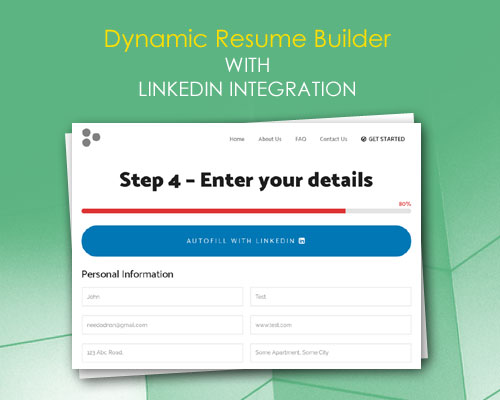 Dynamic Resume Builder with LinkedIn Integration