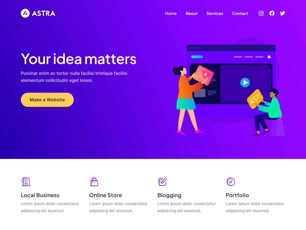  Astra WordPress theme is lightning-fast